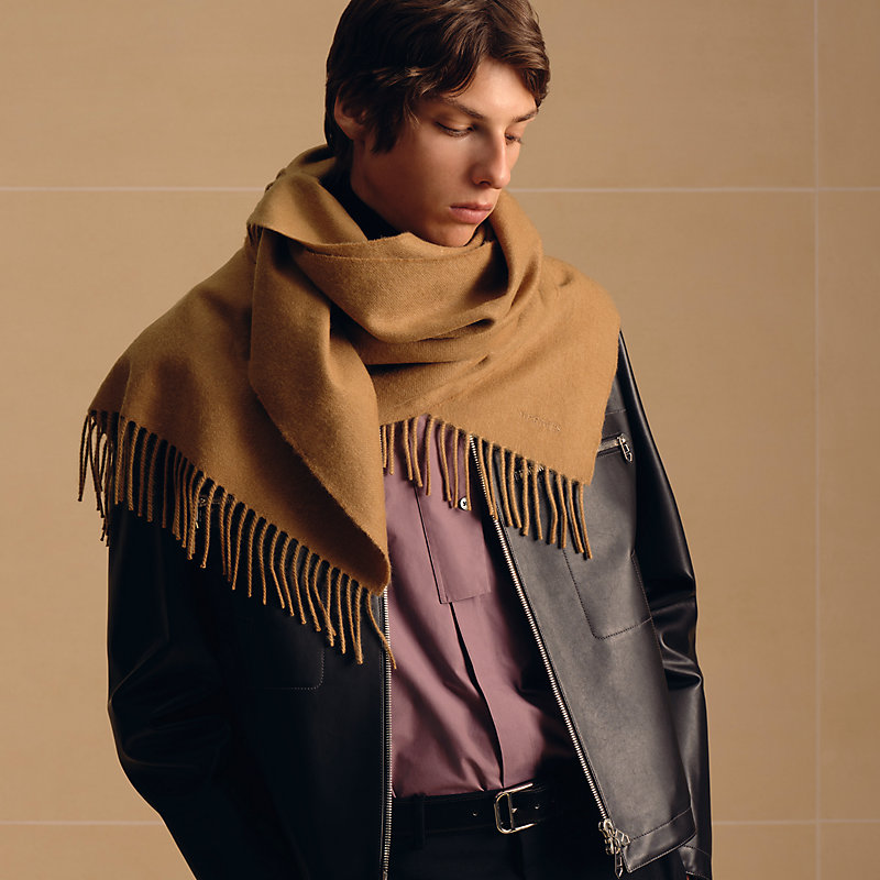 Unie Brodee GM scarf - Brown | Hermès USA